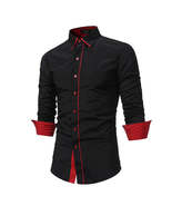 Men Long-Sleeves Business Shirt - £11.34 GBP