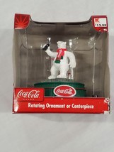 NEW SEALED KMart Coca Cola Polar Bear Rotating Christmas Ornament - £13.44 GBP