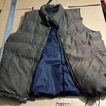 Weatherproof Men&#39;s Green Puffer Vest Medium Size, Zip Pockets Polyester ... - $15.83