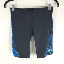 TYR Mens Jammer Swimwear Bottoms Shorts Drawstring Stripe Blue Black 32 M - £19.06 GBP