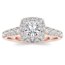 Authenticity Guarantee 
14K Rose Gold 1 ct TDW Diamond Halo Ring - £1,141.14 GBP