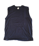 Vintage Foot Locker Men’s Shirt Large Sleeveless Blue Workout Gym Plain ... - $14.95