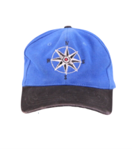 Vintage 90s Streetwear Faded Marlboro Compass Cotton Dad Hat Cap Royal Blue - $28.66