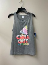 Arizona Jeans Co. Girl's L 14.5-16.5 Plus Grey CHILL OUT Sleep Tank New - $6.74