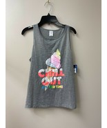 Arizona Jeans Co. Girl&#39;s L 14.5-16.5 Plus Grey CHILL OUT Sleep Tank New - $254.56 MXN