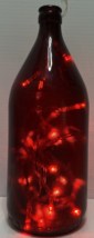 Anchor Hocking Royal Ruby Schlitz 1949 Quart Beer Bottle Red Glass VTG Holiday - $35.77
