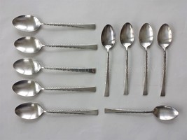 antique INTERNATIONAL DEEPSILVER SILVERPLATE FLATWARE CAMILE 10 soup tea... - £32.95 GBP