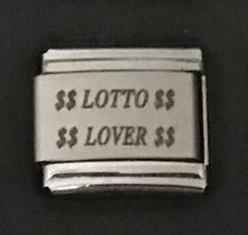 $$ Lotto $$ $$ Lover $$ Wholesale Laser Italian Charm Link 9MM L1 - £8.47 GBP