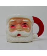 Ceramic Winking Santa Claus Christmas Cup Mug - $34.28 CAD