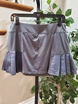 Head Women&#39;s Solid Gray Nylon Pull On A-Line Activewear Skort Size Large - $38.00