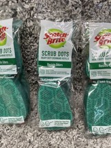 Scotch Brite  Scrub Dots  Heavy Duty  Sponge Refill  1.65 in 4 Pack Bundle Set - £19.74 GBP