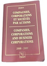 Judico Companies Corporations And Business corporations 2008-09 French &amp;... - $54.14