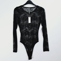 Anthropologie Black Long Sleeve Lace Bodysuit - Size Small - NEW - £25.01 GBP