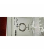 NIB Exquisite circle of Love diamond sterling silver necklace - €191,89 EUR