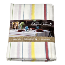 The Pioneer Woman Vintage Stripe Tablecloth Yarn Dyed Woven 60x120in - $437.35 MXN