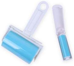 Reusable Sticky Picker Set Cleaner Lint Roller Pet Hair Remover Brush, Blue - $22.45