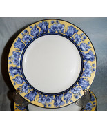 1)COVENTRY PALACE GARDEN 8 1/8&quot; DIA. SALAD PLATE-BLUE FLOWERS;YELLOW BAC... - £7.86 GBP
