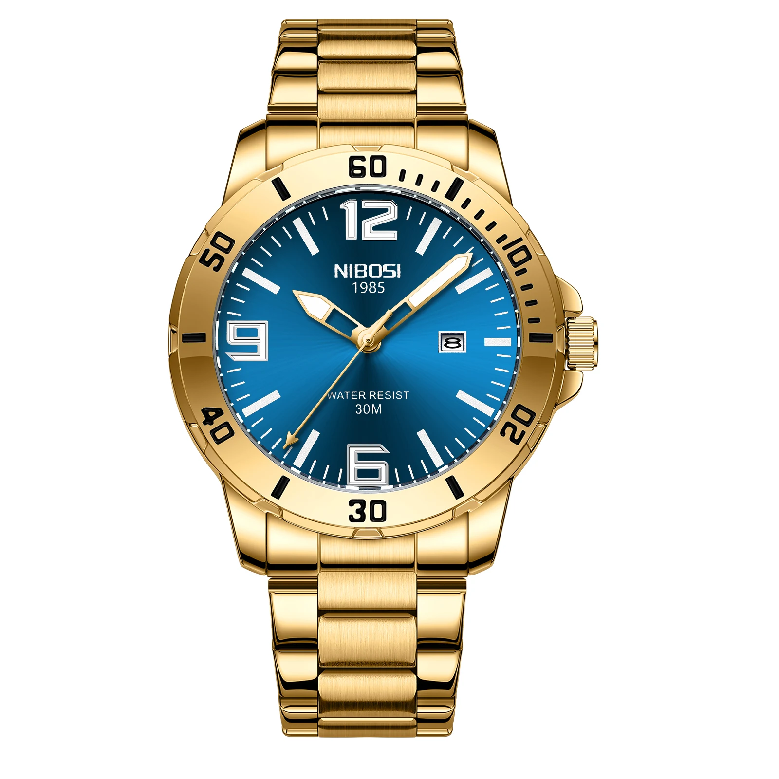 Watch Men Luxury Brand Business Luminous Waterproof Male Clock Calendar ... - £28.37 GBP