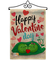 My Sweet Peas Valentine Burlap - Impressions Decorative Metal Wall Hanger Garden - £27.05 GBP