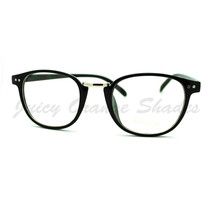 Clear Lens Smart Fashion Glasses Round Frame Metal Bridge - £8.75 GBP