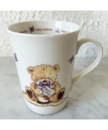 Happy Birthday Teddy Bear Puppy Popcorn Butterfly Mug Coffee Tea Cup - $11.35