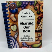 Vintage Sharing Our Best Ladies Ministries Cookbook Spiral Bound - £10.80 GBP