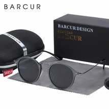 BARCUR Round Sunglasses Women Steampunk Sunglasses Polarized Woman Sungl... - £29.73 GBP