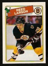 Boston Bruins Reed Larson 1988 OPC O-Pee-Chee Hockey Card # 145 - £0.39 GBP