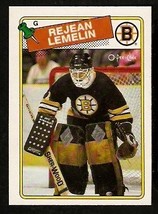Boston Bruins Rejean Lemelin 1988 OPC O-Pee-Chee Hockey Card # 186 - £0.39 GBP
