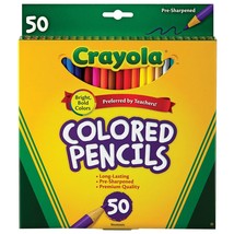 Crayola Colored Pencils-50/Pkg Long Cardstock - $903.10 MXN