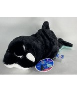 12” Flip A Zoo Reversible Plush Stuffed Dolphin / Whale Happy Nappers Fl... - $16.99