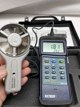 Extech Heavy Duty CFM Thermo-Anemometer Model 407113 Air Velocity Wind M... - €64,28 EUR Extech Heavy Duty CFM Thermo-Anemometer Model 407113 Air Velocity Wind M... - €64,28 EUR