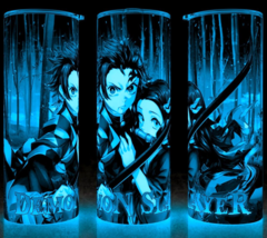 Glow in the Dark Demon Slayer Anime Nezuko and Tanjiro Cup Mug Tumbler Cup 20oz - £17.54 GBP