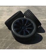 Gloss Black Ten Spoke 22&quot; Wheels Ironman H/T Tires GMC Sierra Yukon Denali - $40,334.70 MXN