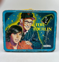 Vtg Mr Merlin Lunch Box Metal 1981 Movie NO Thermos - $24.02