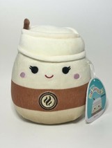 New W/ Tags Renne 5” Inch Latte Coffee Squishmallow Kellytoy Claire’s Exclusive - £19.97 GBP