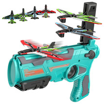 Light Catapult Airplane Toy Launcher +4 Bubble Plane Throw Plane Outdoor Gifts - £13.42 GBP