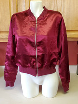 Speed Limit NYC Women&#39;s Size Large Burgundy Zip Front Jacket - £15.75 GBP