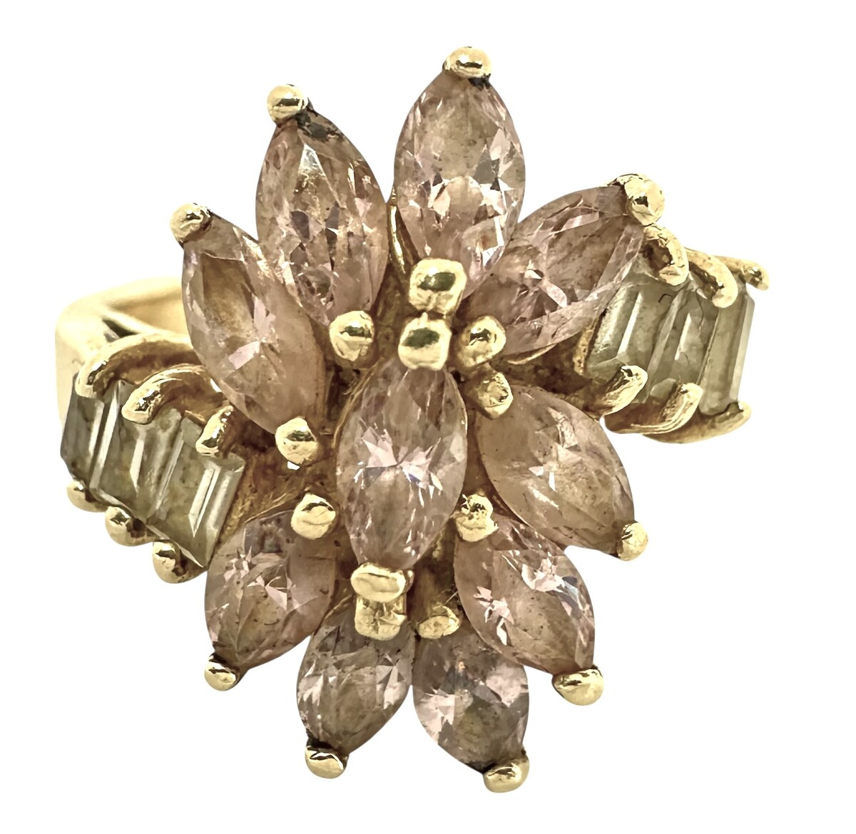 Women&#39;s Cluster ring 14kt Yellow Gold 484102 - $429.00