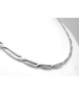 Sterling Silver Wire Collar Oxidized Weave Necklace 15&quot; - $71.12 CAD