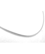 Sterling Silver Round Snake Omega Necklace 16&quot; - $60.23 CAD