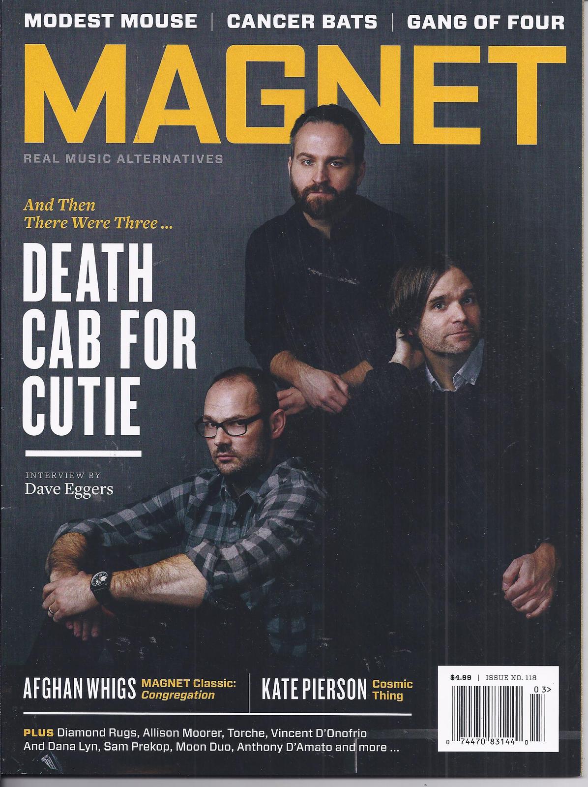 Primary image for DEATH CAB FOR CUTIE in Magnet  Las Vegas Magazine Issue #118