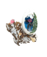 Handcrafted Birds Nest In Egg on Driftwood Vintage Figurine - $13.56 CAD