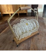 Vintage Echt Bleikristall Gepresst 7 Ashtrays Or Plates With Metal/Wood ... - $95.02 CAD