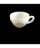 Vintage Pair Of Milk Glass Coffee Mugs White 2.5&quot; x 3.25&quot; - 4 fl oz VTG ... - £10.71 GBP