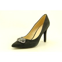 Nine West Galea Womens Black Nubuck Leather Snake Pumps Heels Shoes - £23.96 GBP+