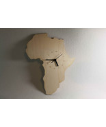 UNIQUE BESPOKE AFRICAN COUNTY SHAPE CLOCK  WOODEN MAP COUNTRY CLOCK AFRICA - €16,22 EUR