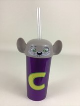 Chuck E Cheese Plastic Drinking Cup Lid Collectible Mouse Head Purple St... - $300.11 MXN