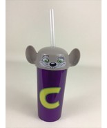 Chuck E Cheese Plastic Drinking Cup Lid Collectible Mouse Head Purple St... - $15.79