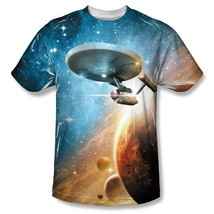 Star Trek Original Series Enterprise Final Frontier Body Print T-Shirt 2... - £21.46 GBP